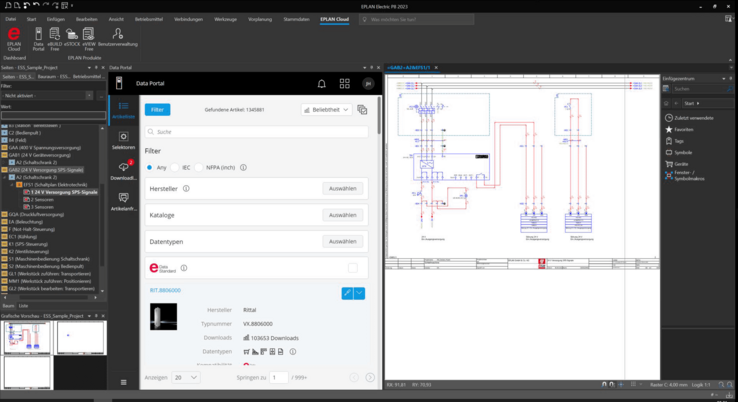 Het nieuwe EPLAN Data Portal - exclusief beschikbaar in EPLAN Cloud.